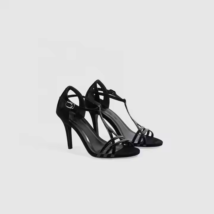 2022 New Summer Style! Women's Premium PU Leather 7cm Heeled Sandal High Quality High Heel Pumps for Autumn OEM Available
