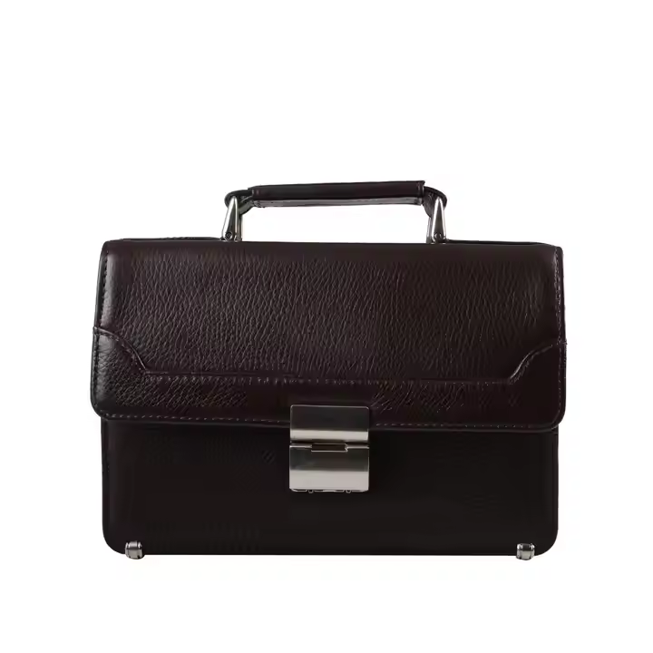 Men Office Business Shoulder Bag Genuine Leather Executive Briefcase Luxury Laptop Bag Quality Leather Business Office Briefcase
