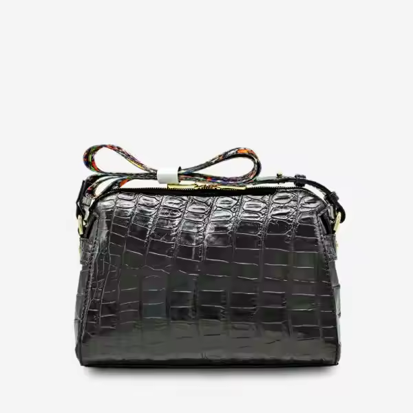 Luxury genuine leather crocodile leather backpack high quality custom designer women's backpack